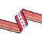 LaRibbons 1 1/2" Wired Ribbon | Natural Patriotic Blue Star | 10 Yard Spool